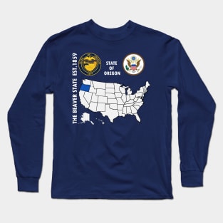 State of Oregon Long Sleeve T-Shirt